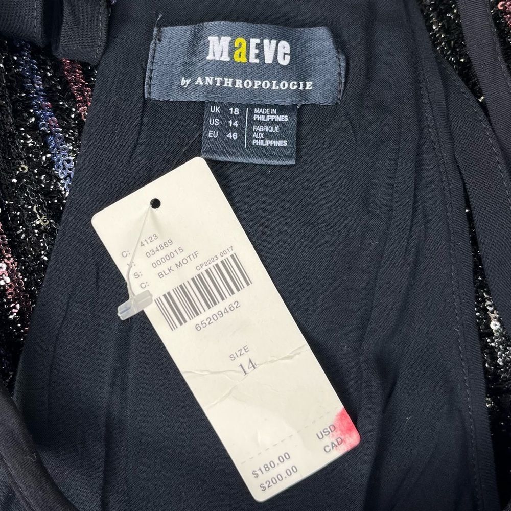 NEW Maeve Anthropologie Disco Halter Sequined Jumpsuit - Picture 10 of 15